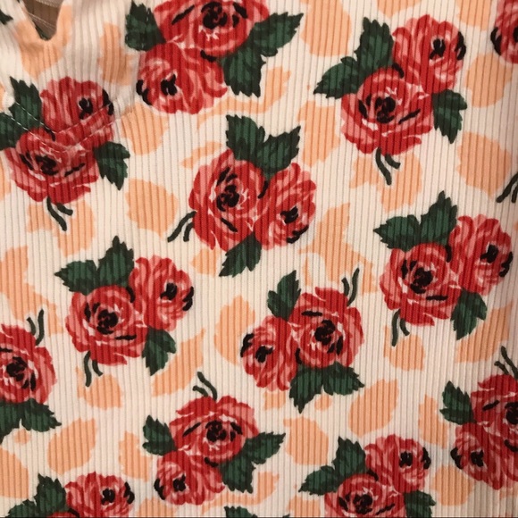 Esprit long sleeve floral knit tip with corset M - Picture 3 of 5